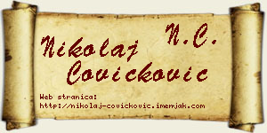 Nikolaj Čovičković vizit kartica